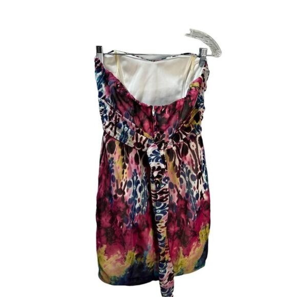 Tie Dye Strapless‎ Mini Dress Size 7 Juniors NWOT - Picture 2 of 7